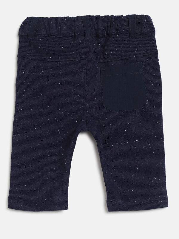 Boys Medium Blue Long Knitted Trouser image number null