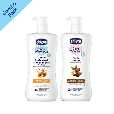 Combo- Gentle Body Wash & Shampoo 500ML + Body Lotion 500ML