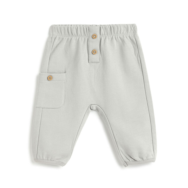 Girls Light Green Solid Joggers image number 0