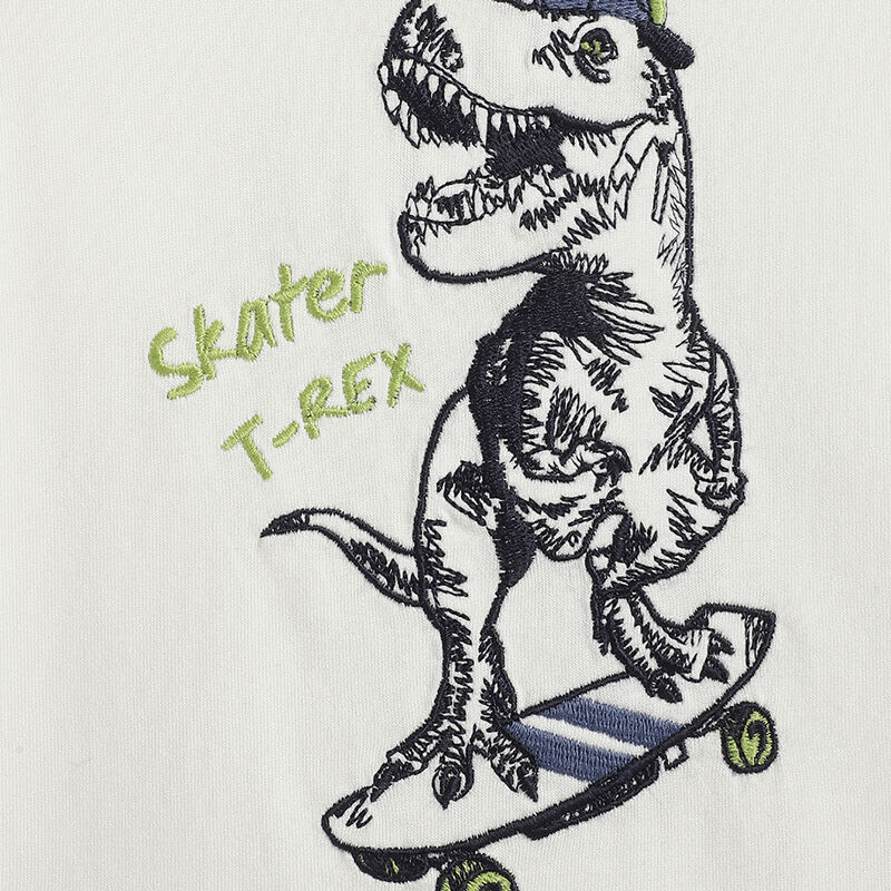 Boys White Graphic Printed Long Sleeve T- Shirt image number 3