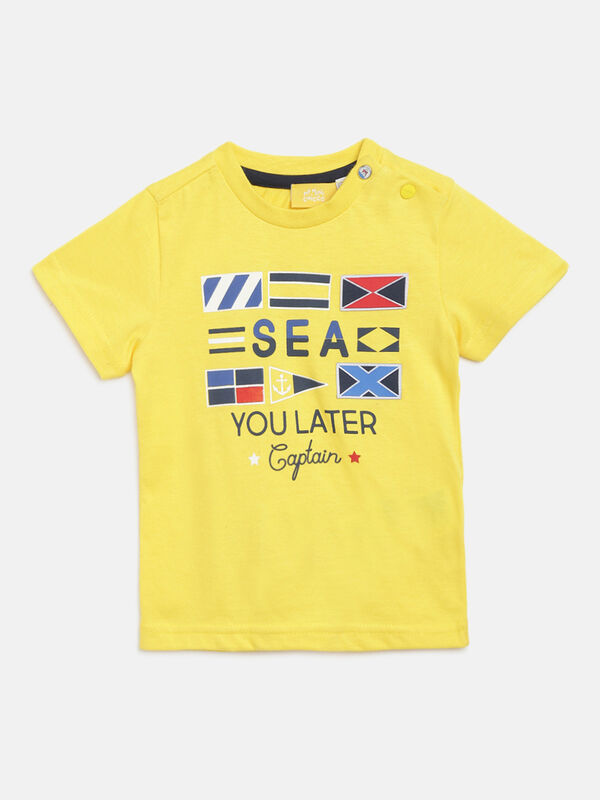 Set Of Printed T-Shirt And Shorts image number null