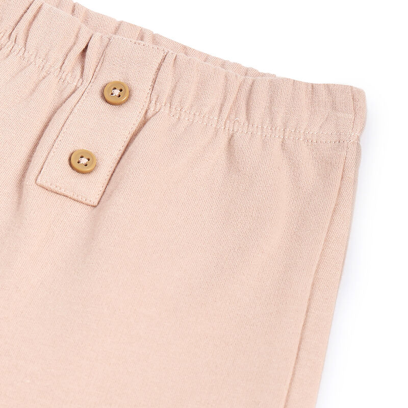 Girls Light Pink Solid Joggers image number 2