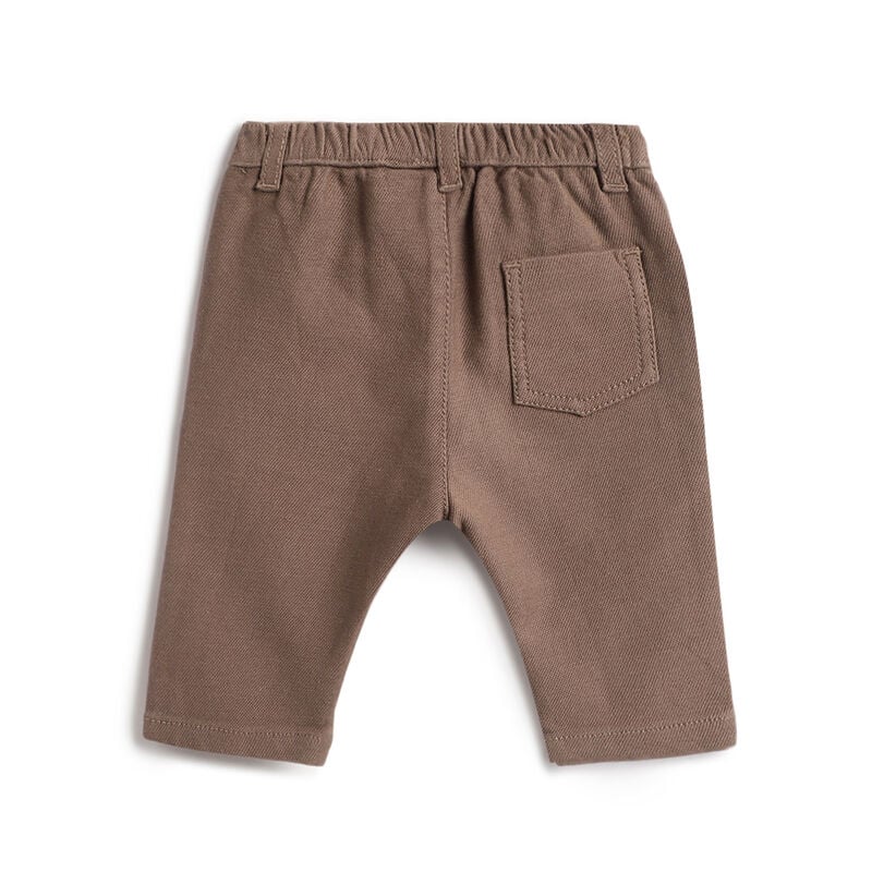 Boys Yellow and Brown Embroidered Sweathirt with Long Trouser image number 3