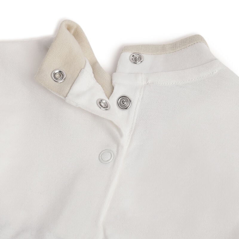 Boys White Embroidered Long Sleeve T- Shirt image number 3