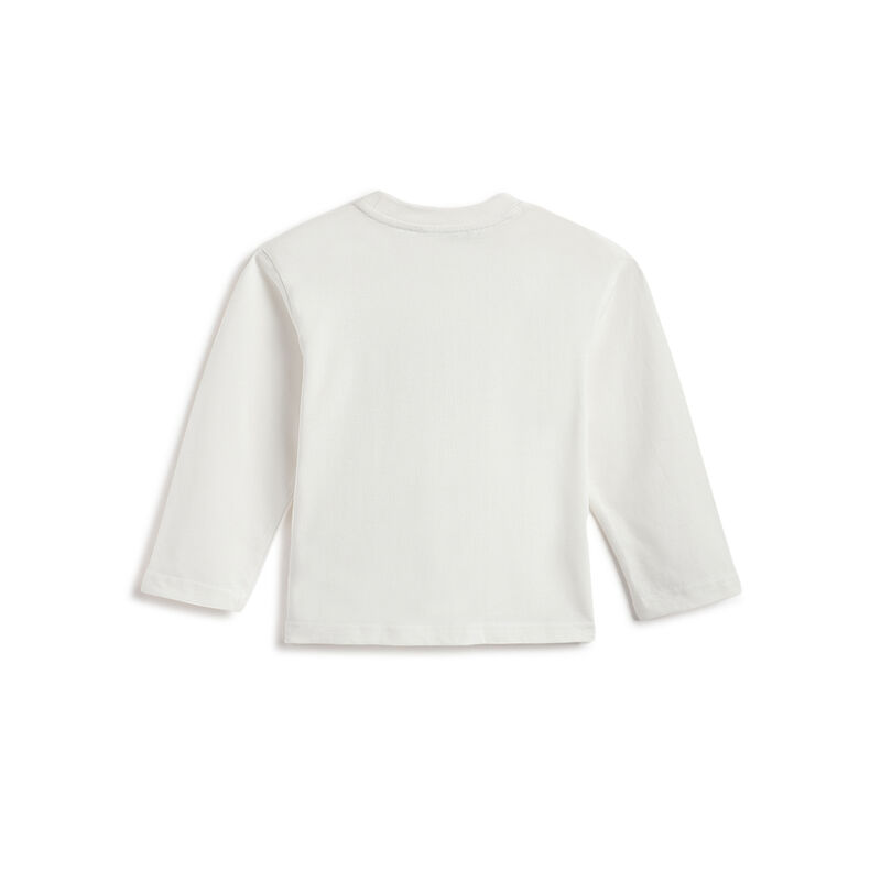 Boys White Graphic Printed Long Sleeve T- Shirt image number 1