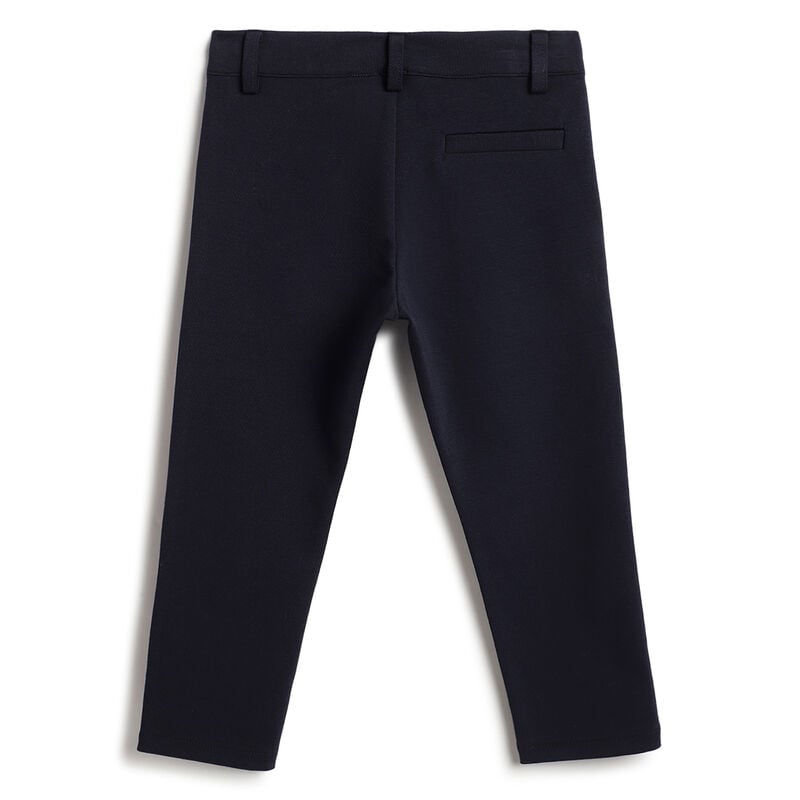 Boys Dark Blue Solid Trousers image number 1
