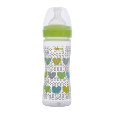 WellBeing Feeding Bottle (250ml, Medium) (Green)