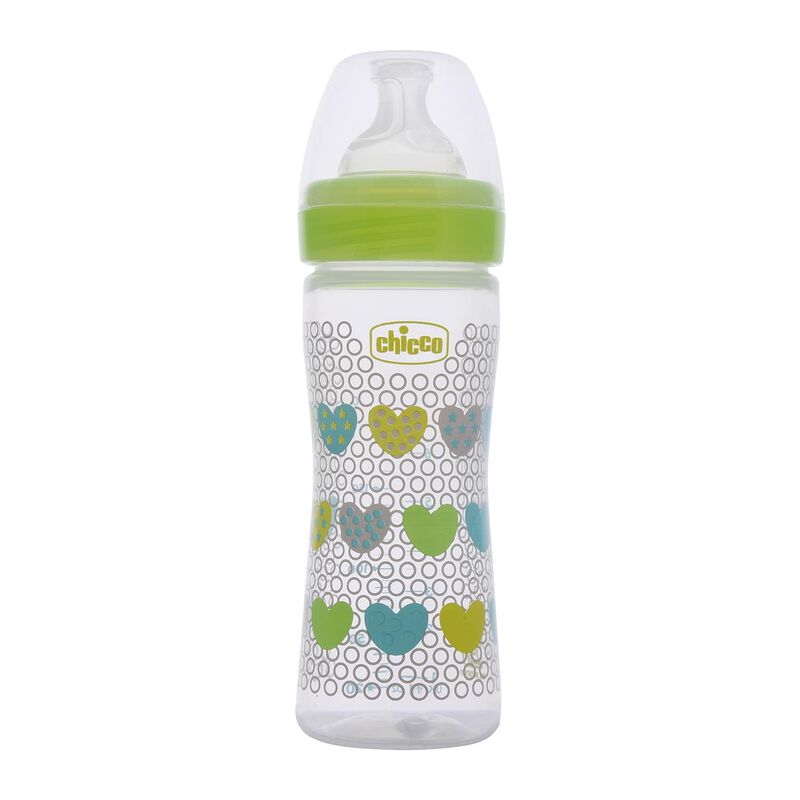 Well-Being Feeding Bottle (250ml, Medium) (Green) image number 0