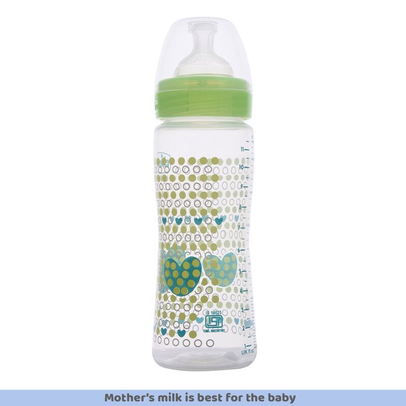 Well-Being Feeding Bottle (330ml, Fast) (Green) image number 2