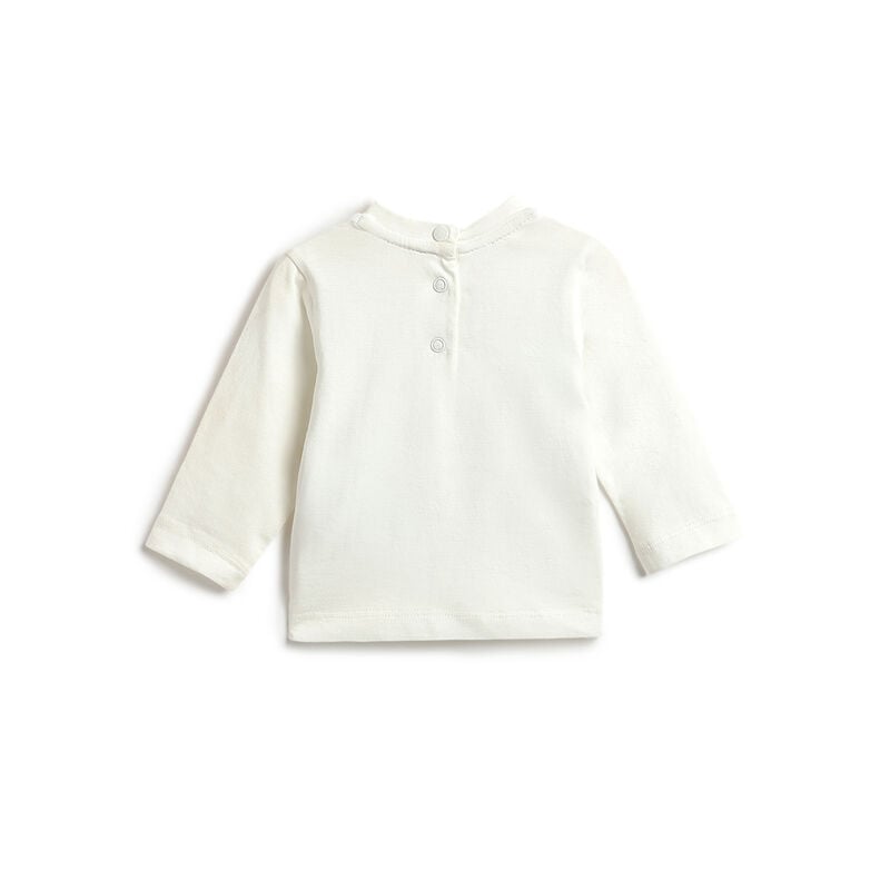 Boys Cream Embellished T-shirt with Long Trouser image number 1