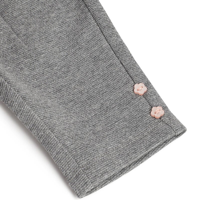 Girls Medium Grey Embellished Trousers image number 3