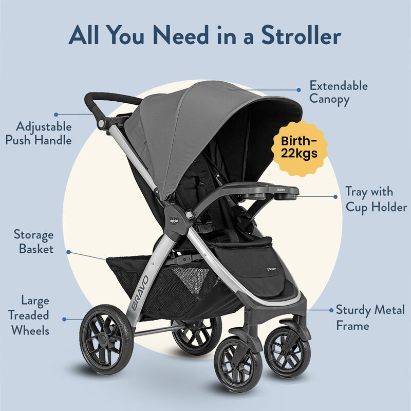 Bravo Trio Travel System (Camden, Black) image number 6