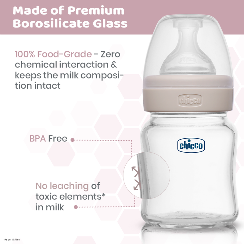 Chicco natural 2025 fit glass bottle