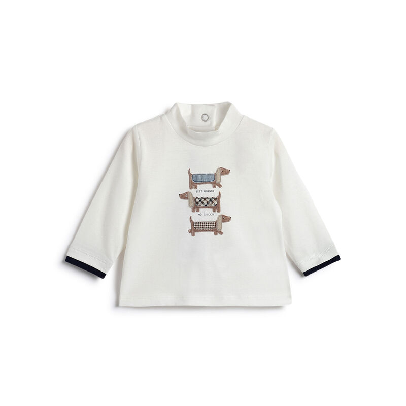Boys White Graphic Printed Long Sleeve T- Shirt image number 0