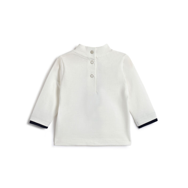 Boys White Graphic Printed Long Sleeve T- Shirt image number 1