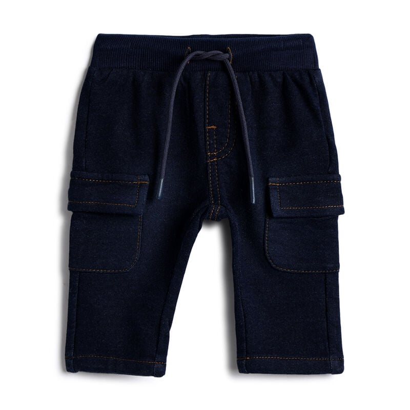 Boys Dark Blue Solid Trousers image number 0
