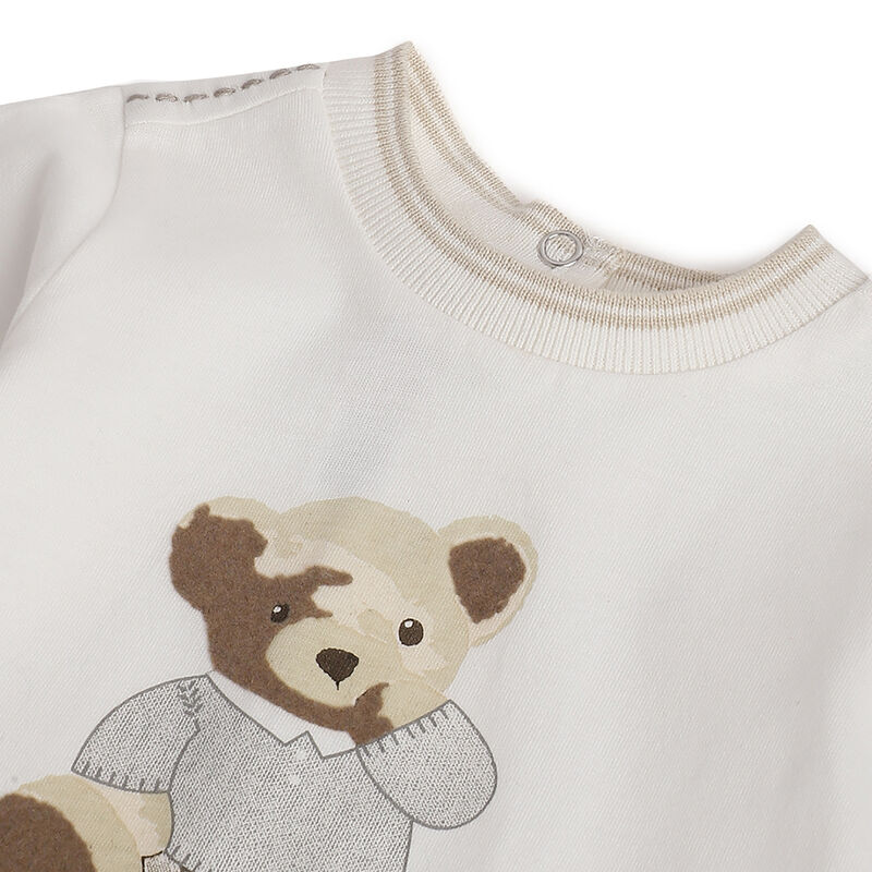 Boys White Printed Long Sleeve T- Shirt image number 2