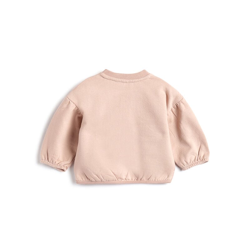 Girls Light Pink Printed Sweatshirt image number 1