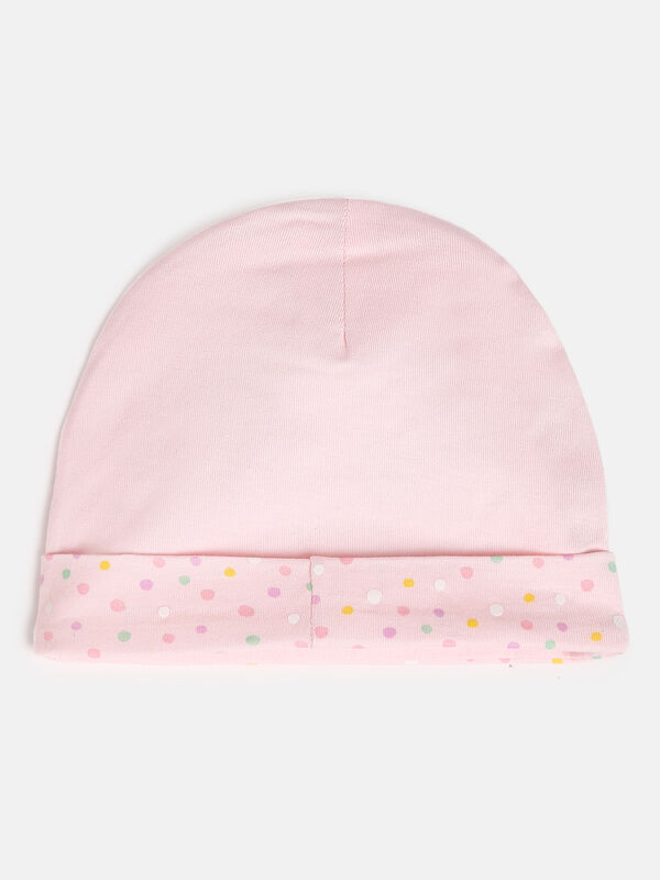 Infants Light Pink Cotton Cap image number null