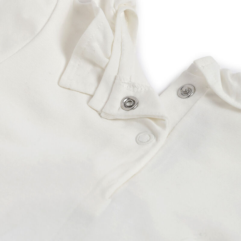 Girls White Embellished Long Sleeve T- Shirt image number 3