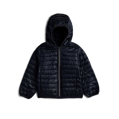 Boys Dark Blue Solid Jacket