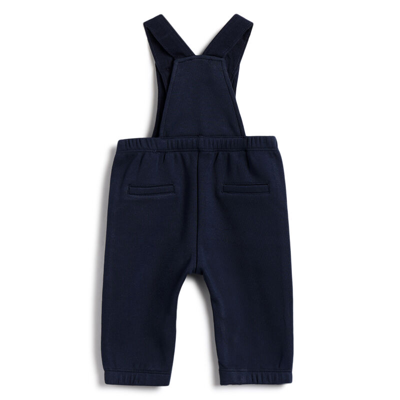 Boys Navy Applique Long Dungaree image number 1