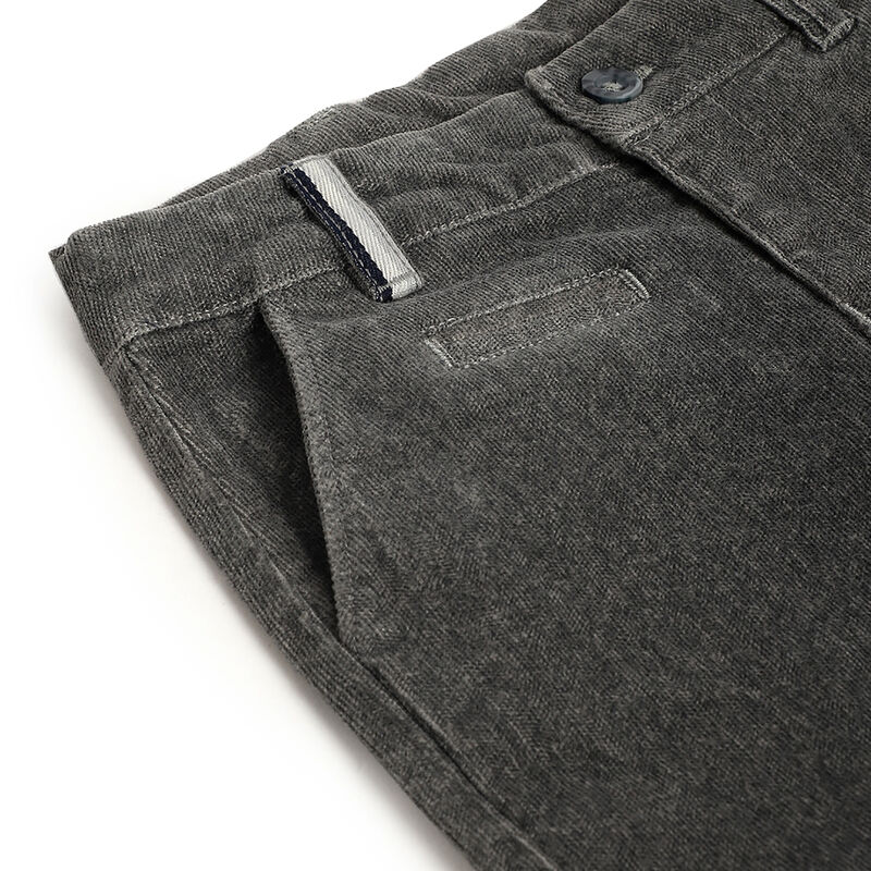 Boys Medium Grey Solid Trousers image number 3