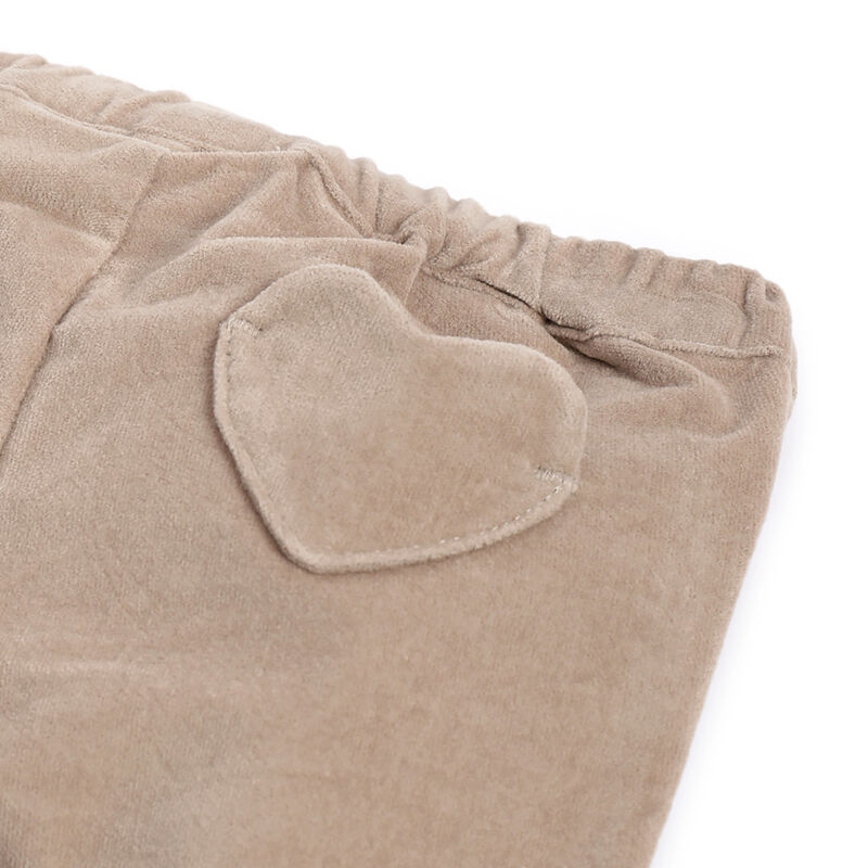 Girls Medium Brown Solid Trousers image number 3