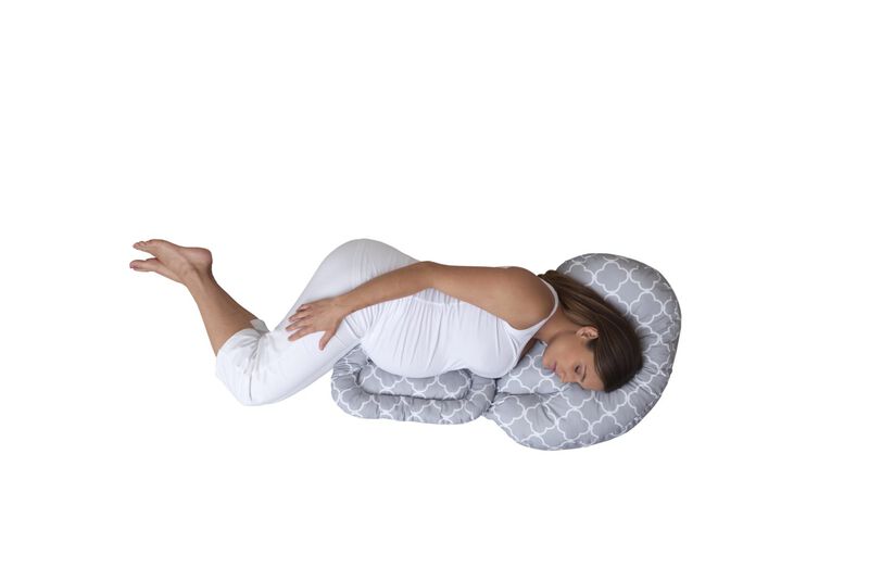 Boppy Total Body Pregnancy Pillow (Glacier, Grey) image number null
