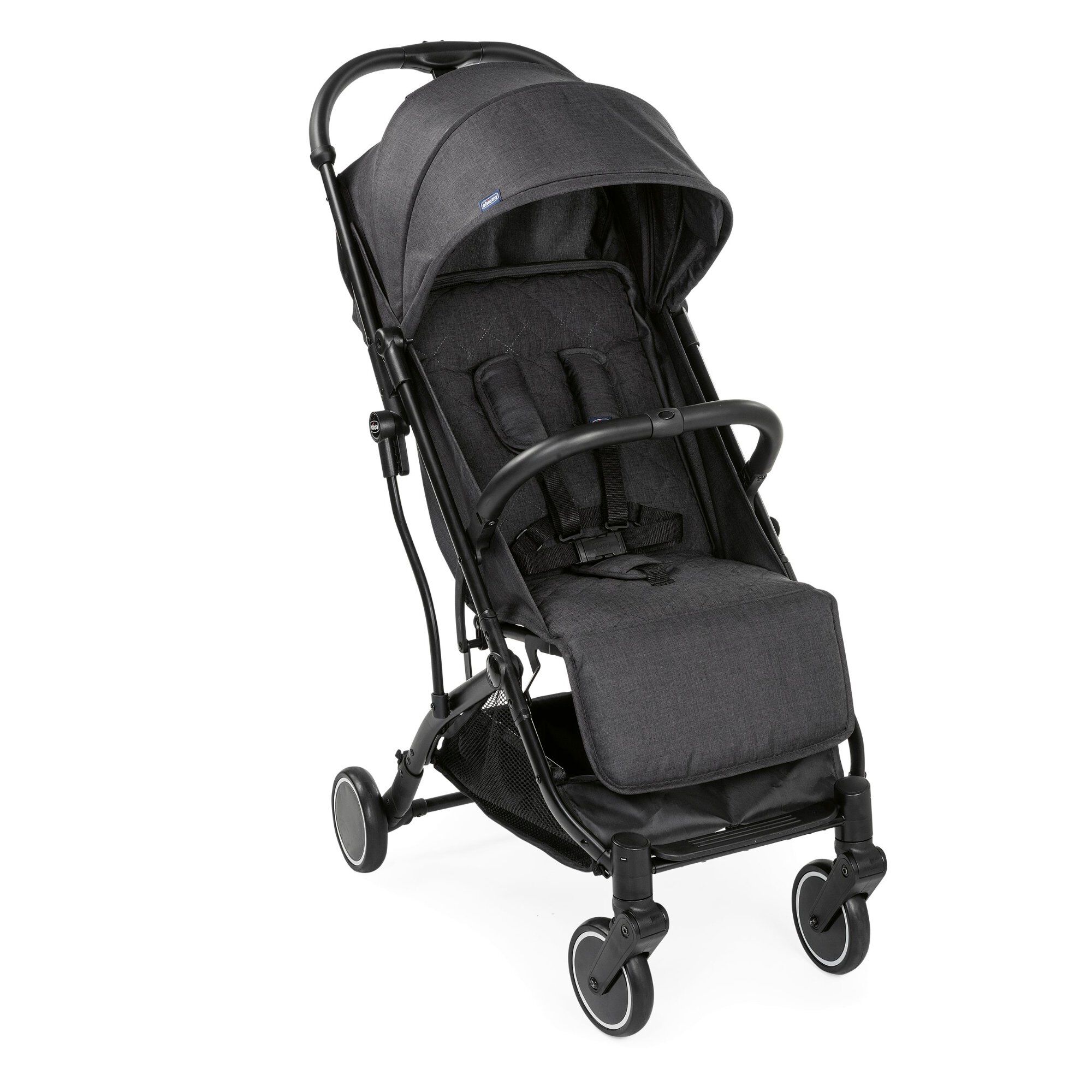Chicco pram with car seat rain cover and summer net only used twice light weight 