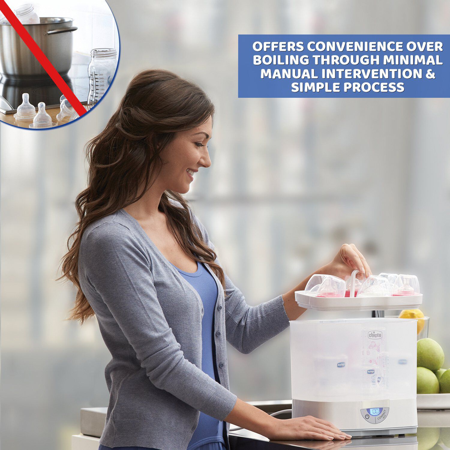 Chicco natural fit sterilizer sales