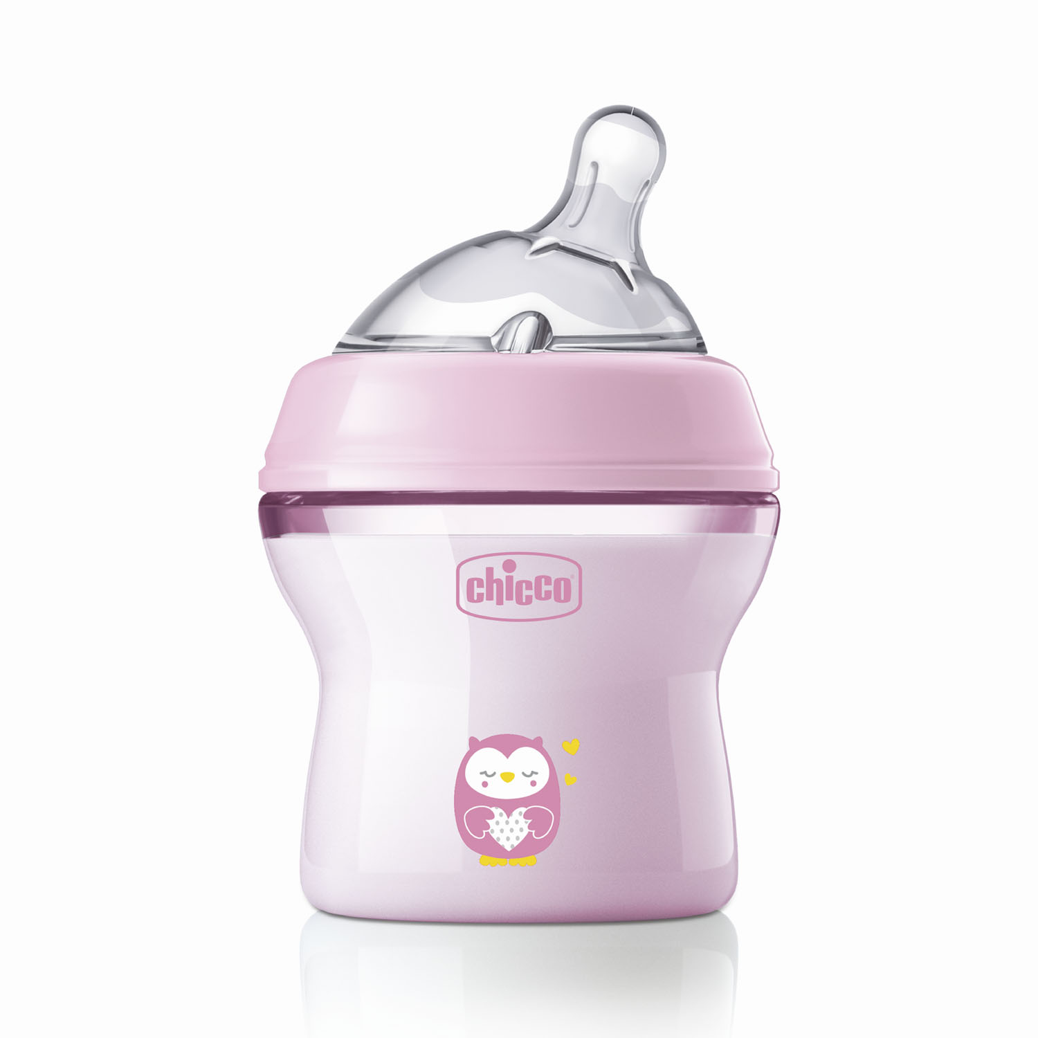 Natural Feeling Feeding Bottle (150ml, Slow) (Blue)-Pink