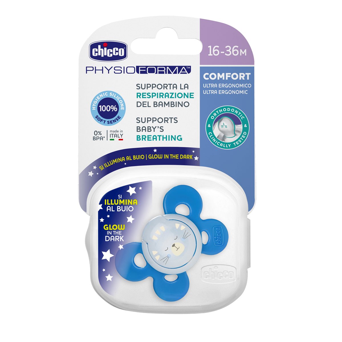 PhysioForma Comfort 16-36m soother - 1 pc (silicone)-Blue