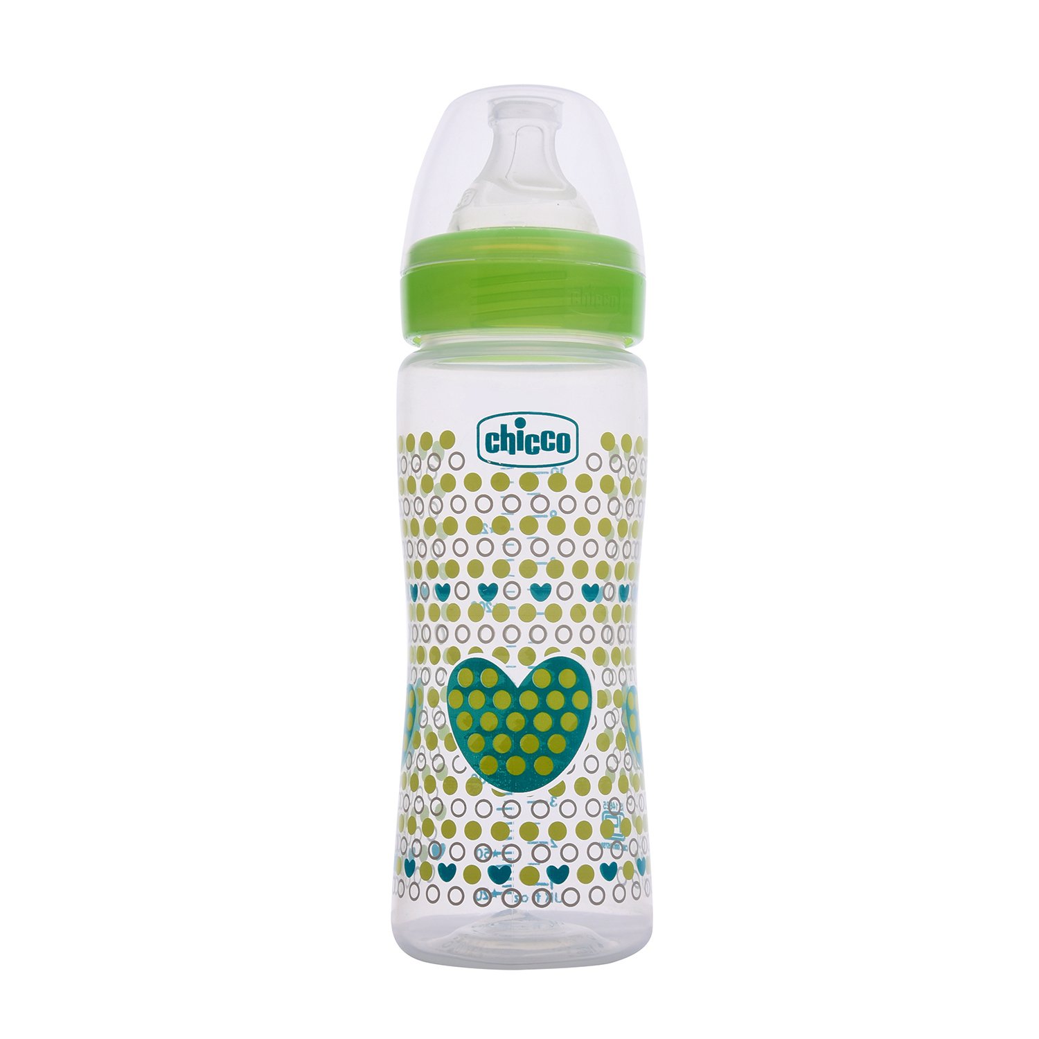 Well-Being Feeding Bottle (330ml, Fast) (Blue)-Green