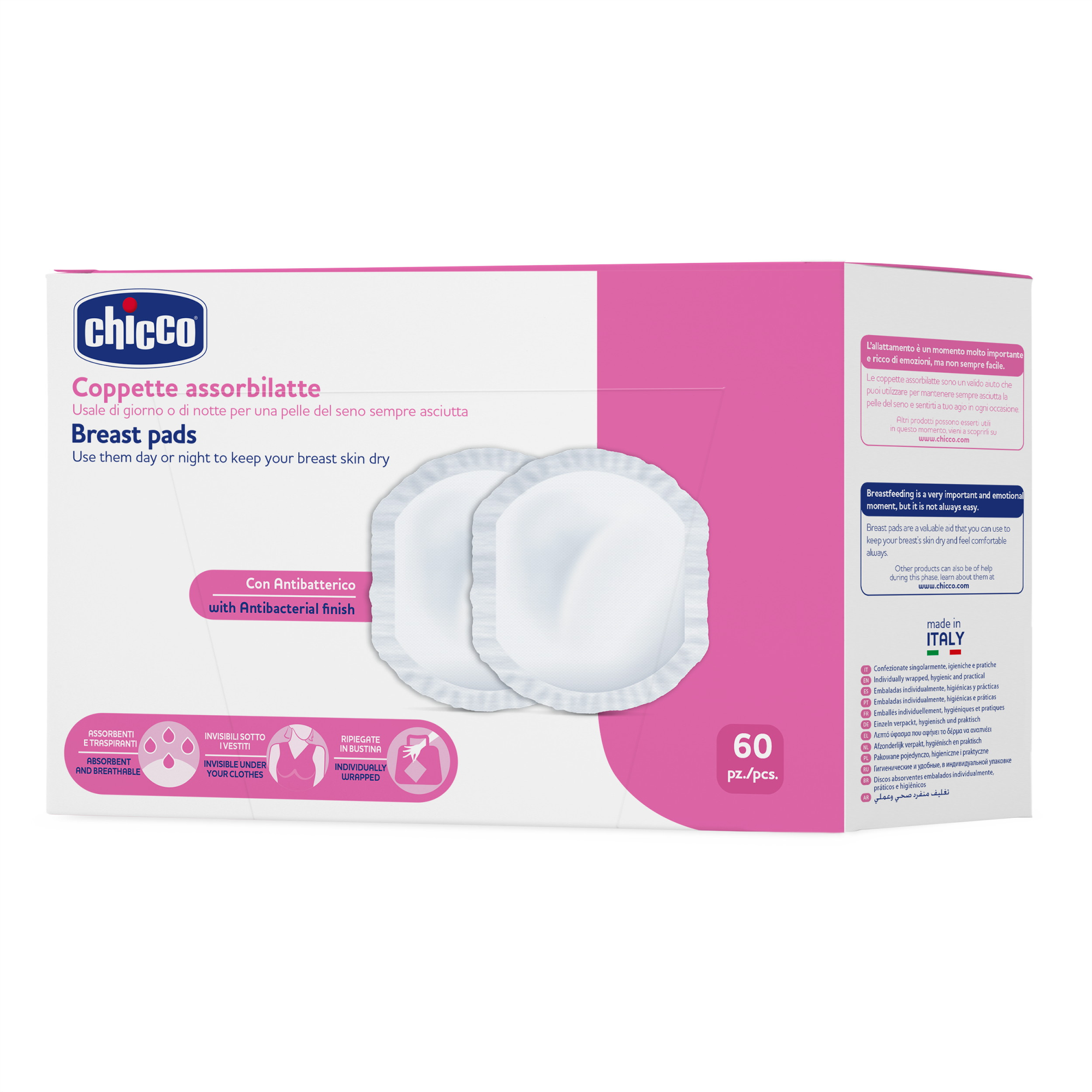 Breast Pads With Anti-Bacterial Fabric (30 Pcs)-30PCS