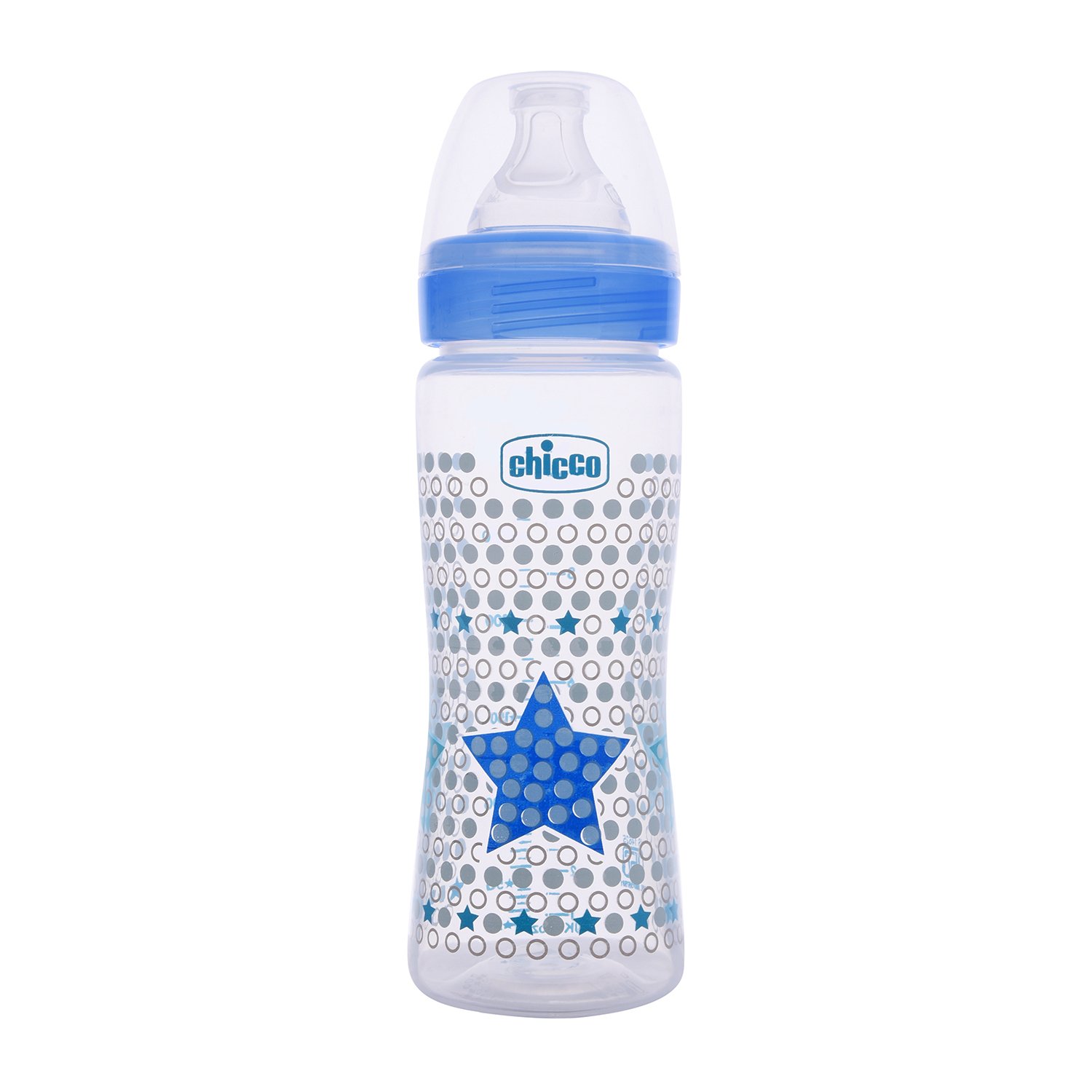 Well-Being Feeding Bottle (330ml, Fast) (Blue)-Blue