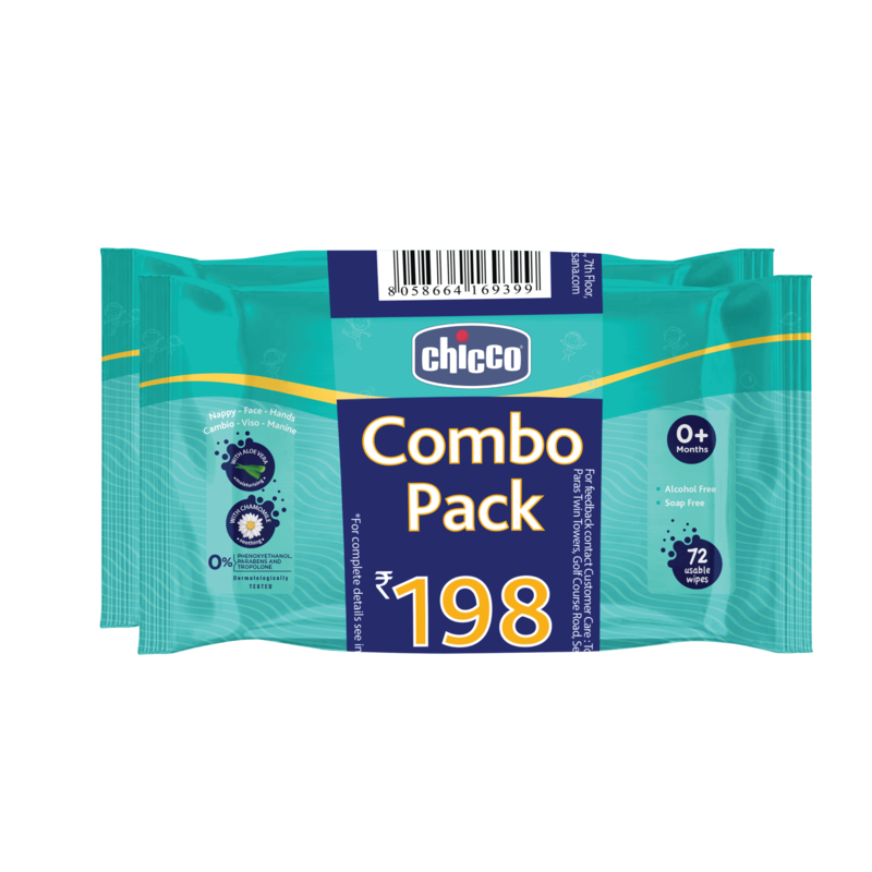 Chicco Wet wipes sticker 72 pcs-2 PCS