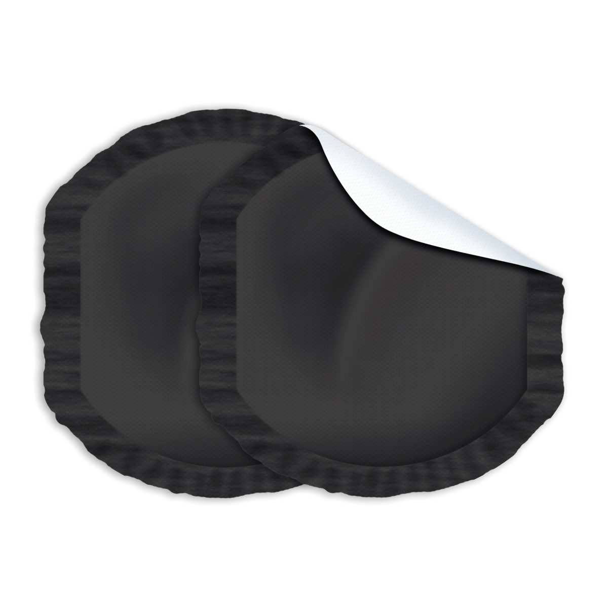 Breast pads with Anti-Bacterial Fabric 30 Pcs-Black