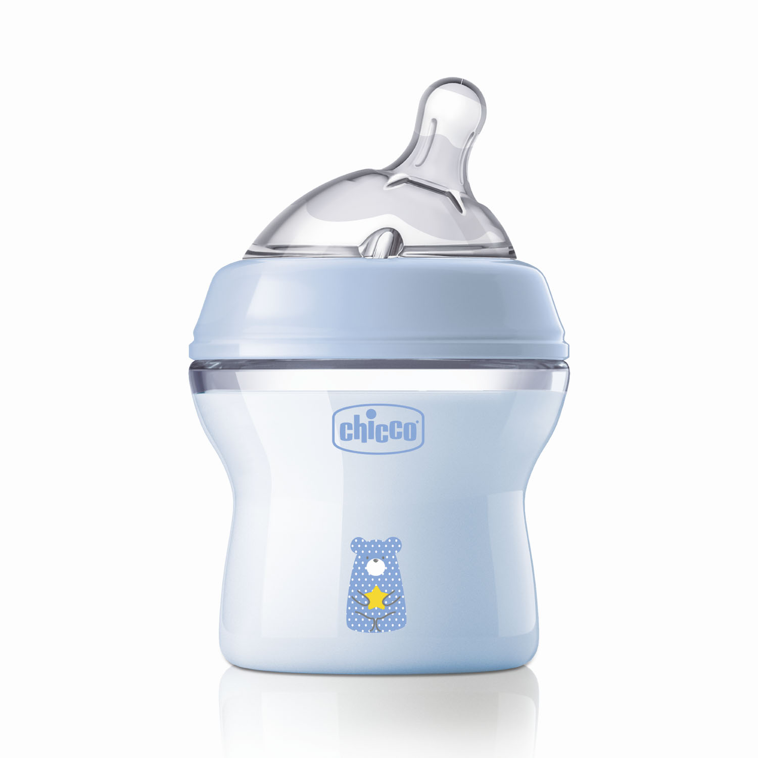 Natural Feeling Feeding Bottle (150ml, Slow) (Blue)-Blue