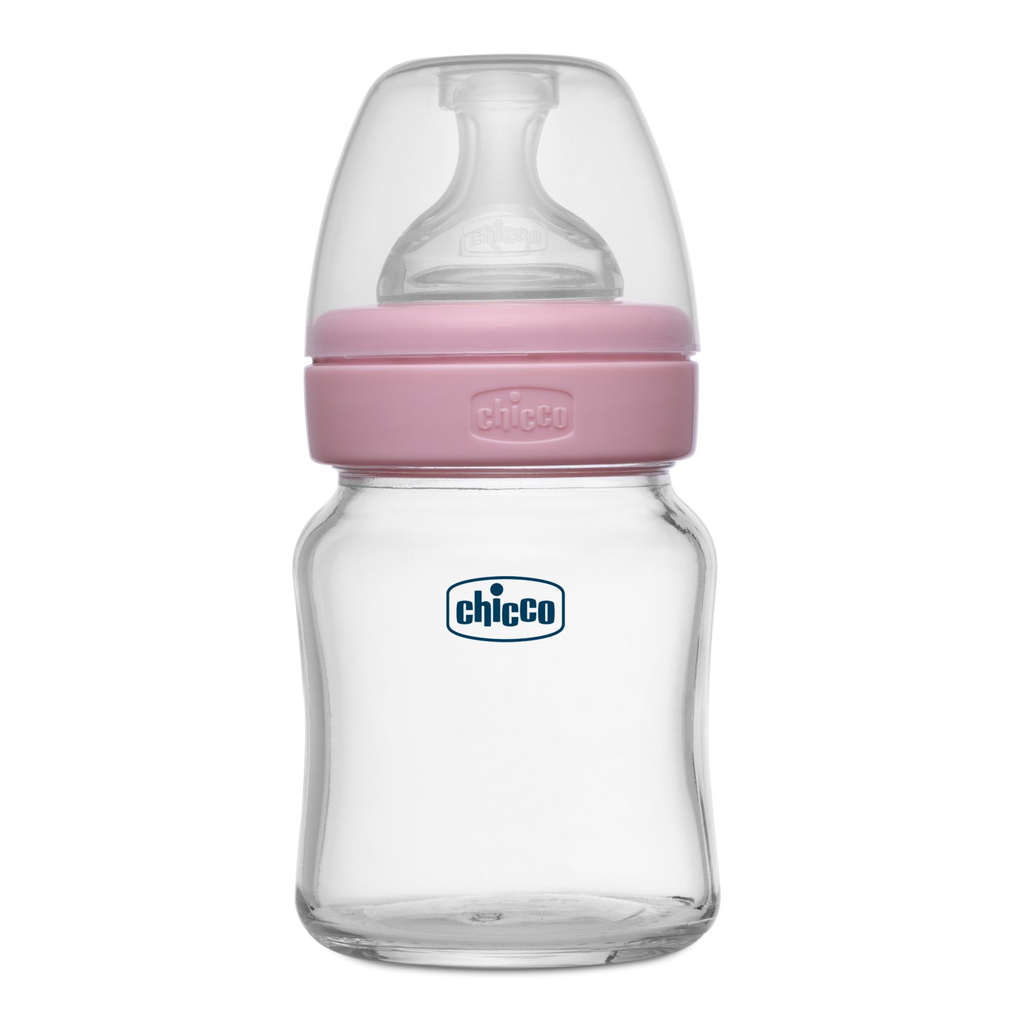 Well-Being Glass Feeding Bottle (120ml, Slow Flow) (Neutral)-Pink