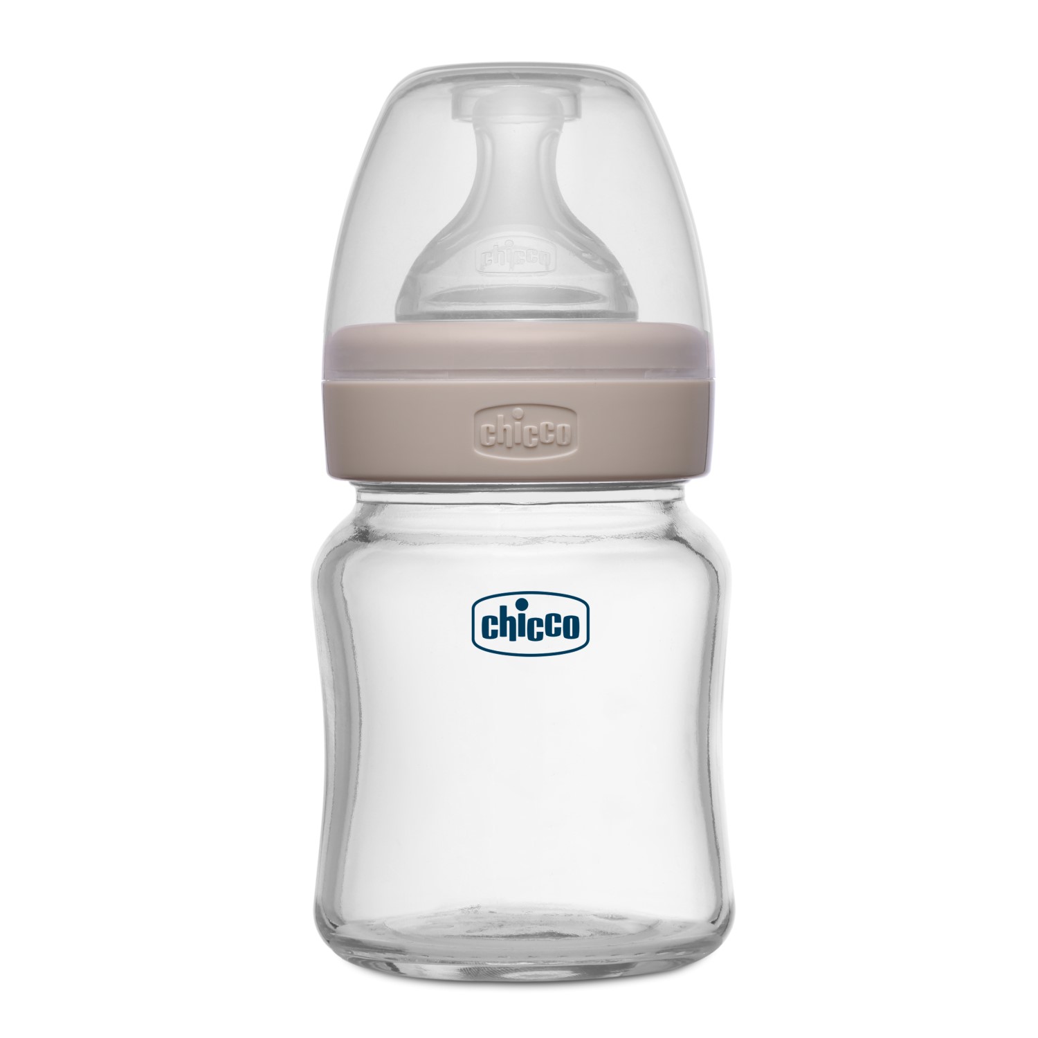 Well-Being Glass Feeding Bottle (120ml, Slow Flow) (Neutral)-White