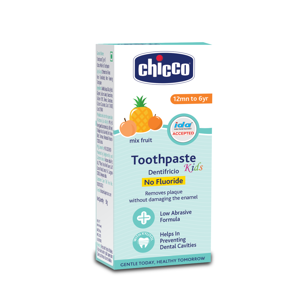 Tooth Paste Mix Fruit No Fluoride (1Y-6Y)  (50g)-Mixed Fruit